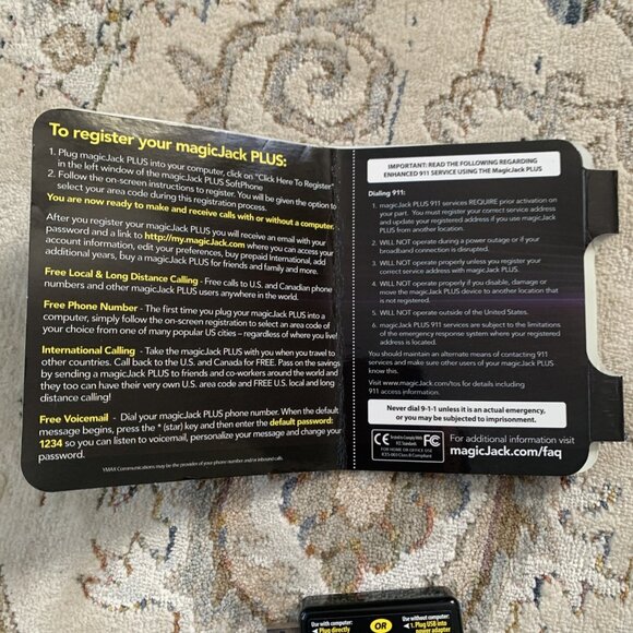 MagicJack Plus Magic Jack Phone Local Long Distance - Picture 11 of 11